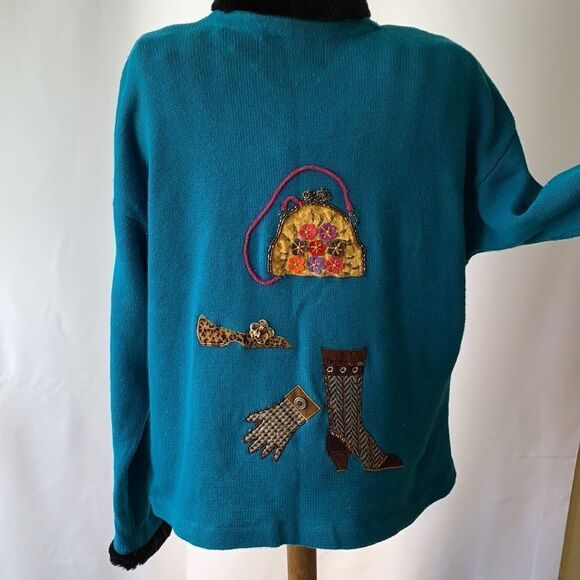 Vintage Design Options by Philip & Jane Gordon Medium with faux fur neck/sleeves - Picture 2 of 16